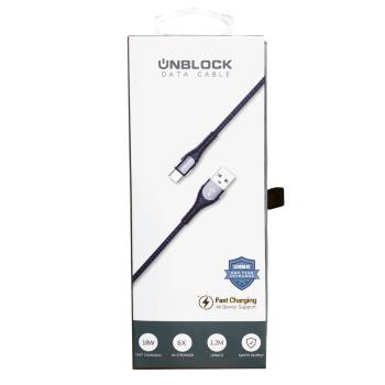 【UNBLOCK】18W手機快充傳輸線 USB-A對TYPE-C USB-A對Lightning I phone快充線
