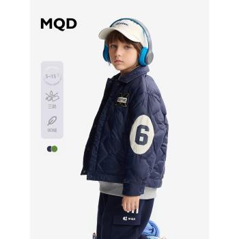 (免運)[Q]【三防】MQD童裝兒童羽絨服2024冬季新款男童翻領保暖加厚外
