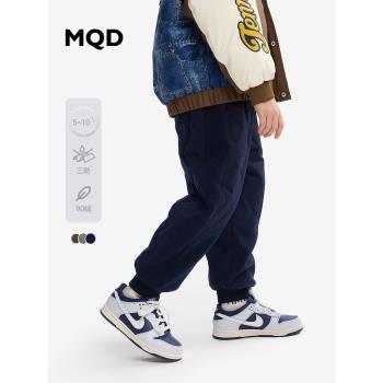 (免運)[Q]【三防】MQD童裝男童加厚羽絨褲2024冬裝新款兒童保暖褲休閑