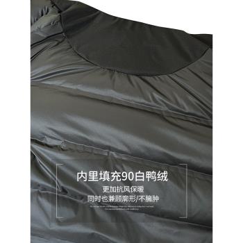 (免運)工裝風短款沖鋒衣外套連帽羽絨服