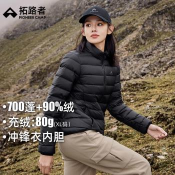 (免運)拓路者立領外套沖鋒衣內膽羽絨