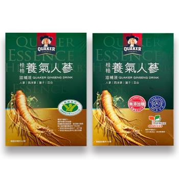 QUAKER 桂格 養氣人參【無糖/有糖】滋補飲（6瓶/盒）
