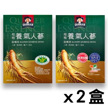 QUAKER 桂格 養氣人參【無糖/有糖】滋補飲（6瓶/盒）x2盒