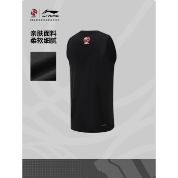 李寧CBA專業男裝針織運動服籃球