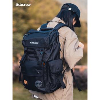 (免運)Subcrew潮牌男女戶外運動雙肩包