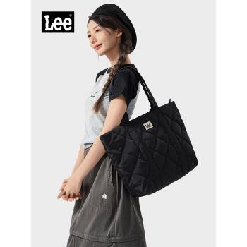 (免運)Lee新款時尚托特包女揹包大容量通勤單肩包戶外大學生手提雲朵包