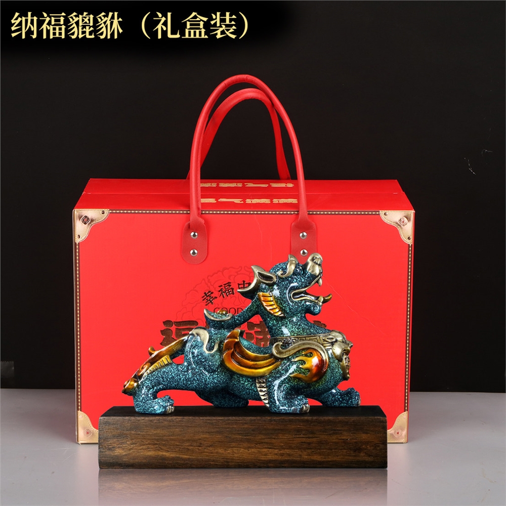 免運)貔貅招財擺件全銅禮物玄關柜辦公桌開業禮品家用中式公司家居飾品