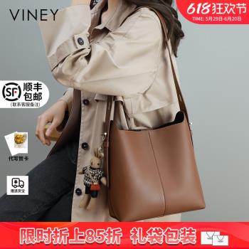 (免運)真皮高階質感秋季大容量單肩女包