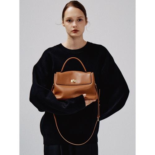 (免運)avalea葳里 軟牛皮大容量手提包大號 復古通勤單肩斜挎女包F136Y