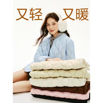 (免運)網易嚴選立領羽絨服女2024冬款防水可機洗輕型保暖連帽白鴨絨外套