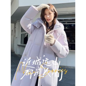 (免運)雅鹿羽絨服女款冬季2025年新款中長款超好看時尚休閑保暖加厚外套