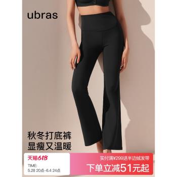 (免運)ubras保暖防風加厚長褲仿牛仔