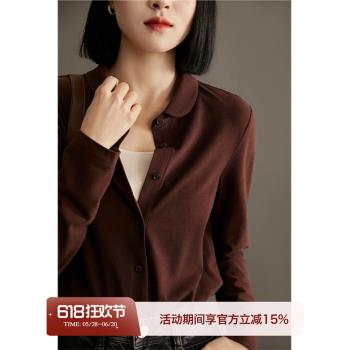 (免運)笑涵閣發熱黑科技速暖絨百搭襯衫
