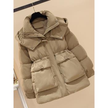 (免運)棉服女冬季2024新款爆今年流行加厚外套派克棉衣收腰保暖羽絨棉襖