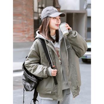 (免運)棉服少女秋冬季厚外套派克服2024新款棉襖大童高初中學生寬松棉衣
