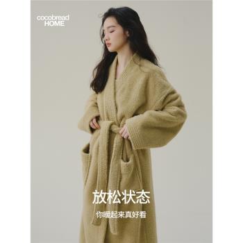 (免運)女情侶加厚法蘭絨秋冬季男士睡袍