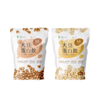 TRYALL 高鈣高纖大豆蛋白【蕎麥風味/燕麥風味】（500g/袋）單包組
