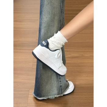 (免運)Kappa卡帕鞋子女鞋百搭小白鞋板鞋女款2025新款春季百搭休閑鞋子