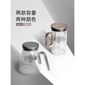 (免運)尚明飄逸杯玻璃內膽磁吸泡茶壺大容量家用茶具茶水分離杯飄逸茶壺
