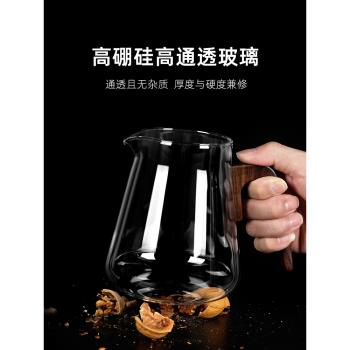 (免運)邦田磁吸飄逸杯茶水分離一鍵過濾大容量胡桃木泡茶杯玻璃內膽茶具