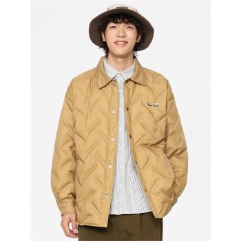 (免運)GTRG輕薄鴨絨防寒保暖壓紋翻領羽絨服冬季潮流百搭休閑寬松外套