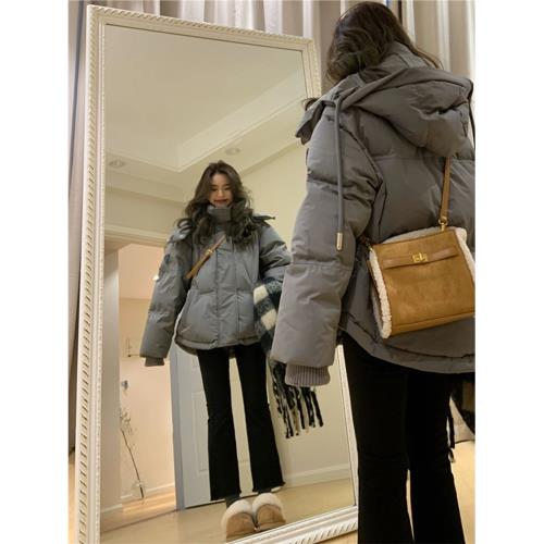 (免運)連帽女冬季爆款外套加厚羽絨棉服