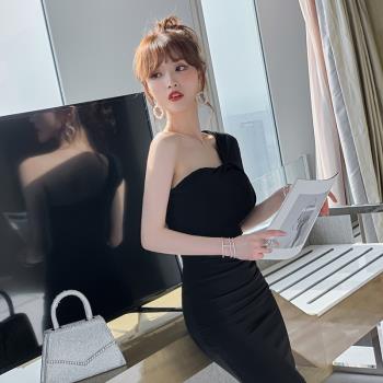 高定輕奢包臀性感party晚禮服