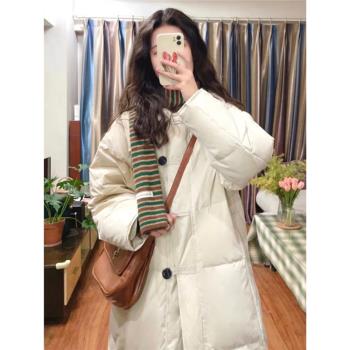 白色棉衣棉服女2024年新款冬季棉襖外套加厚初冬輕薄高階感超好看