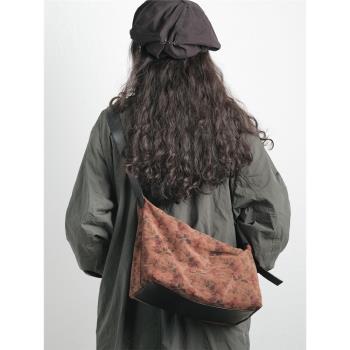魚肚白原創小眾設計師大容量女包單肩包真皮托特包通勤斜挎包