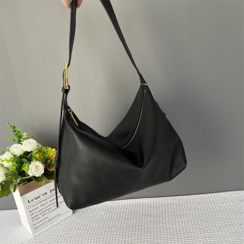 塌塌包~頭層牛皮托特包女軟皮大容量腋下包通勤高級感單肩斜挎包