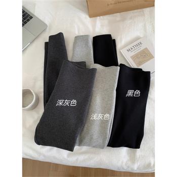 保暖加絨秋冬休閑百搭九分打底褲