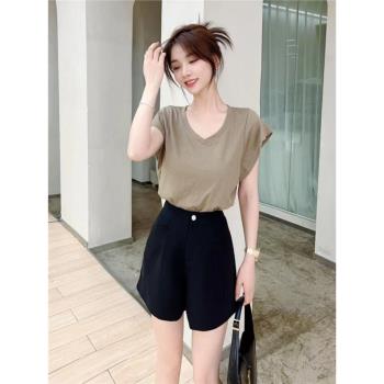 女裝夏日清爽顯瘦百搭冰皮上衣