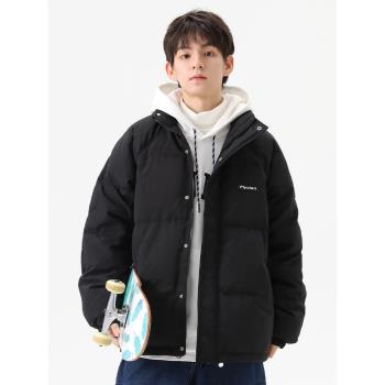 (免運)UKTK90白鴨絨保暖羽絨服男生冬季新款潮牌立領防寒服外套寬松棉衣