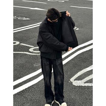 (免運)美式bomber飛行員夾克男春秋正肩工裝外套立領cleanfit短款棒球服