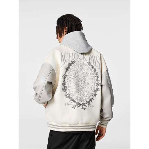 (免運)【Achock官方店】美式街頭棒球服男女潮牌新款飛行夾克刺繡外套