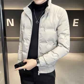 (免運)冬季羽絨服男士2025新款男裝潮牌輕薄保暖立領冬裝白鴨絨加厚外套