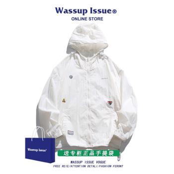 WASSUP ISSUE冰絲防曬衣男夏季薄款透氣防紫外線外套女防曬服男款