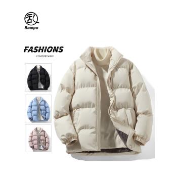 美式復古男款秋冬季加厚羽絨棉服