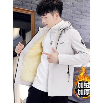 潮男夾克春季潮流韓版修身上衣青年薄款夏季衣服帥氣高中學生外套