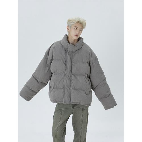 RJEK 美式vibe復古百搭燈芯絨cleanfit保暖秋冬加厚棉服外套夾克