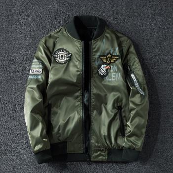 秋冬季MA1飛行員夾克男教練餘文樂潮bf棒球服ulzzang青年外套棉衣