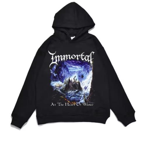 男女挪威黑金屬搖滾樂隊印花衛衣