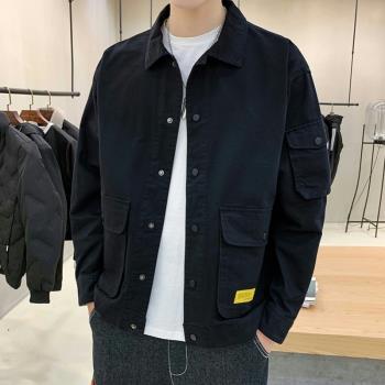 潮流上衣休閑冬季牛仔男士外套