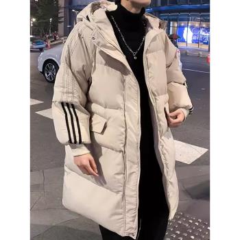 情侶棉衣男ins港風原宿冬季2024新款加厚羽絨棉服中長款外套棉襖