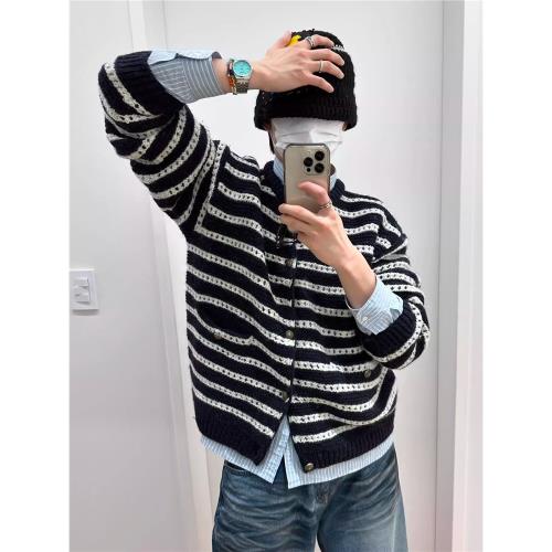 STU鏤空小眾設計氛圍感開衫毛衣