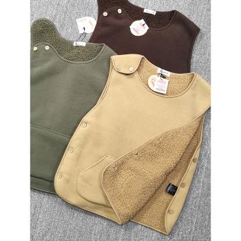 日單380g超細搖粒絨羊羔絨保暖秋冬男女圓領休閑背心套頭馬甲外套