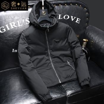 高階2022年冬季外套連帽羽絨服