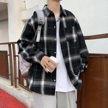 潮流百搭休閑chic嘻哈長袖襯衫