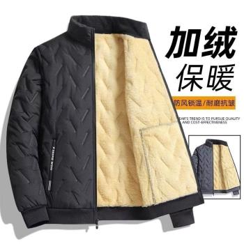 秋冬季加厚羊羔絨夾克大碼棉衣