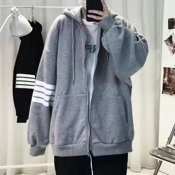 春季衛衣連帽夾克韓版情侶外套
